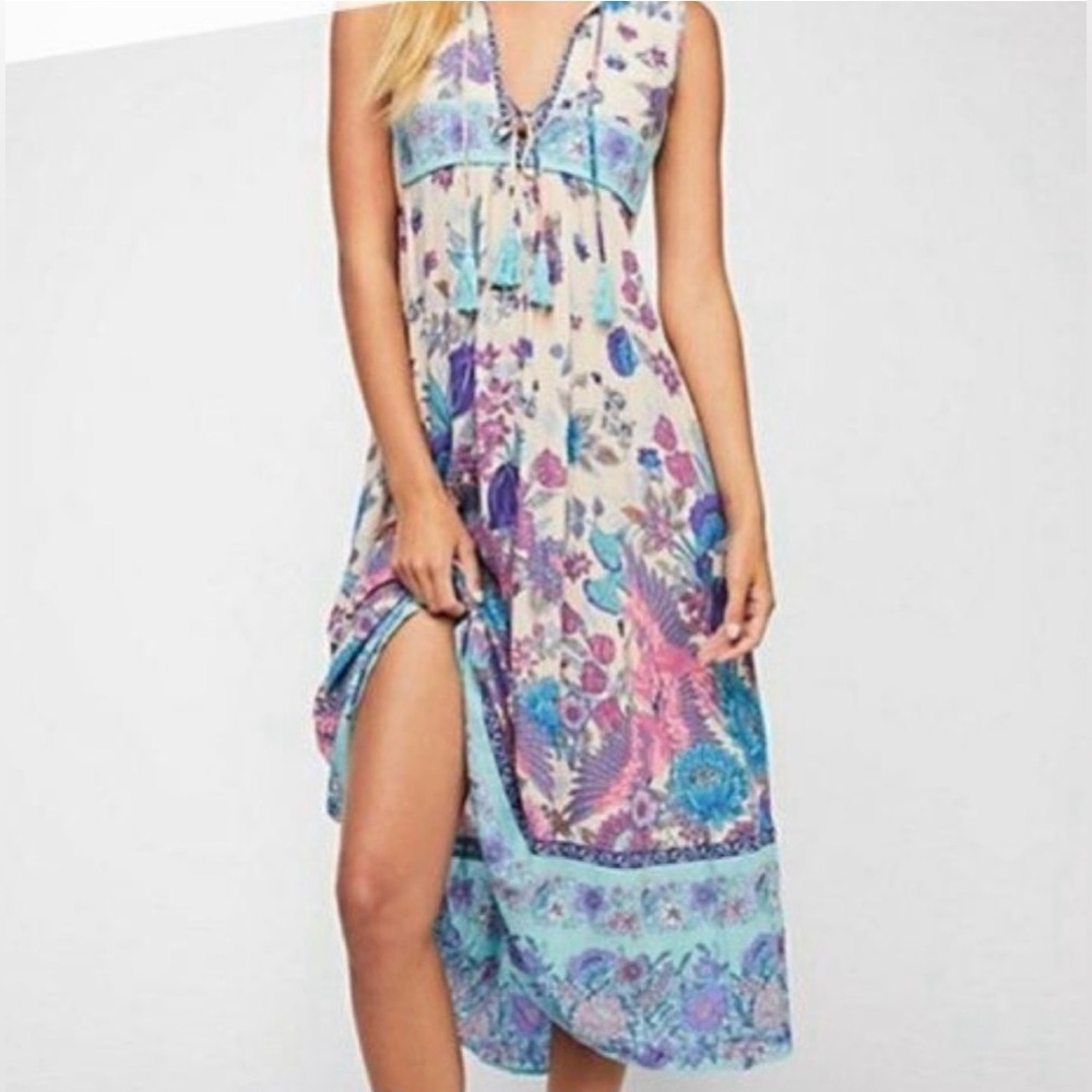 Spell Siren Song Boho Midi Dress, XS, VGUC! - Picture 11 of 11